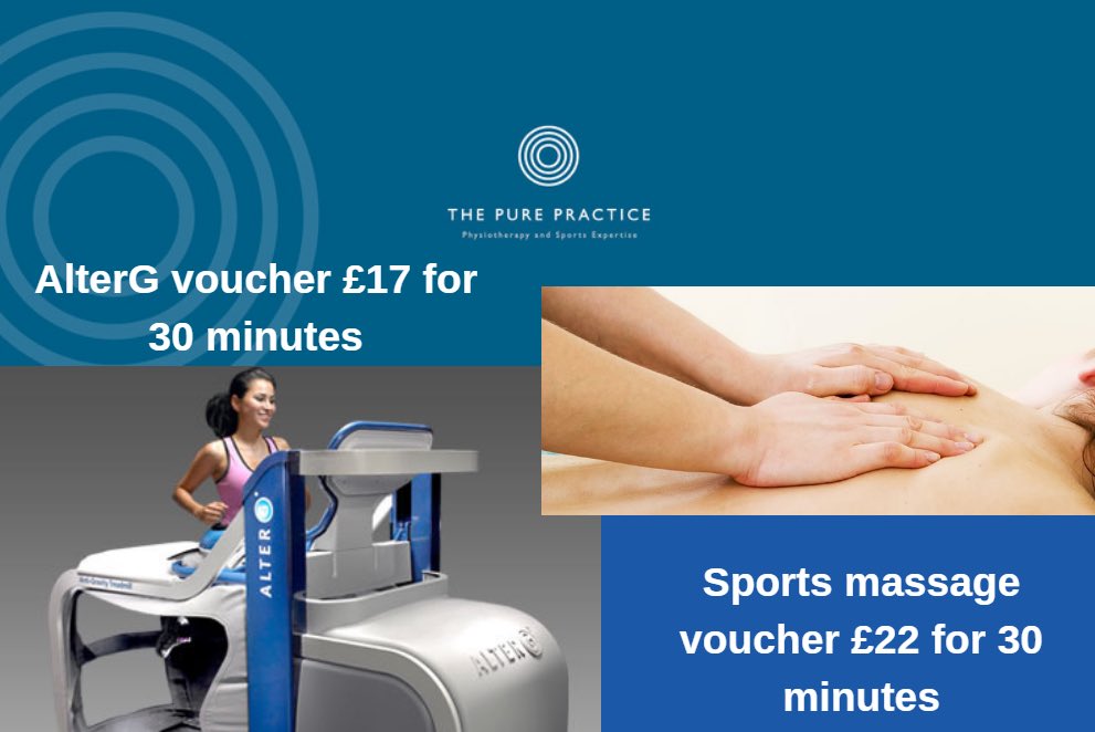 Do you know someone who has their birthday before Christmas? Why not offer them a voucher for 30 minutes on the AlterG Anti-gravity treadmill, or a 30 minutes sports massage! Contact @ThePurePractice for bookings. #healthforwealth #AlterG #sportsmassage #Bath #treatyourself