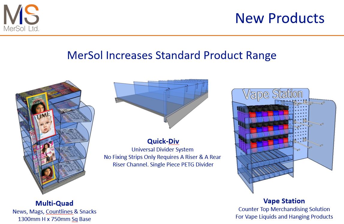 MerSol2017's tweet image. MerSol increases standard product range #manufacturing #display #retail #Yorkshire