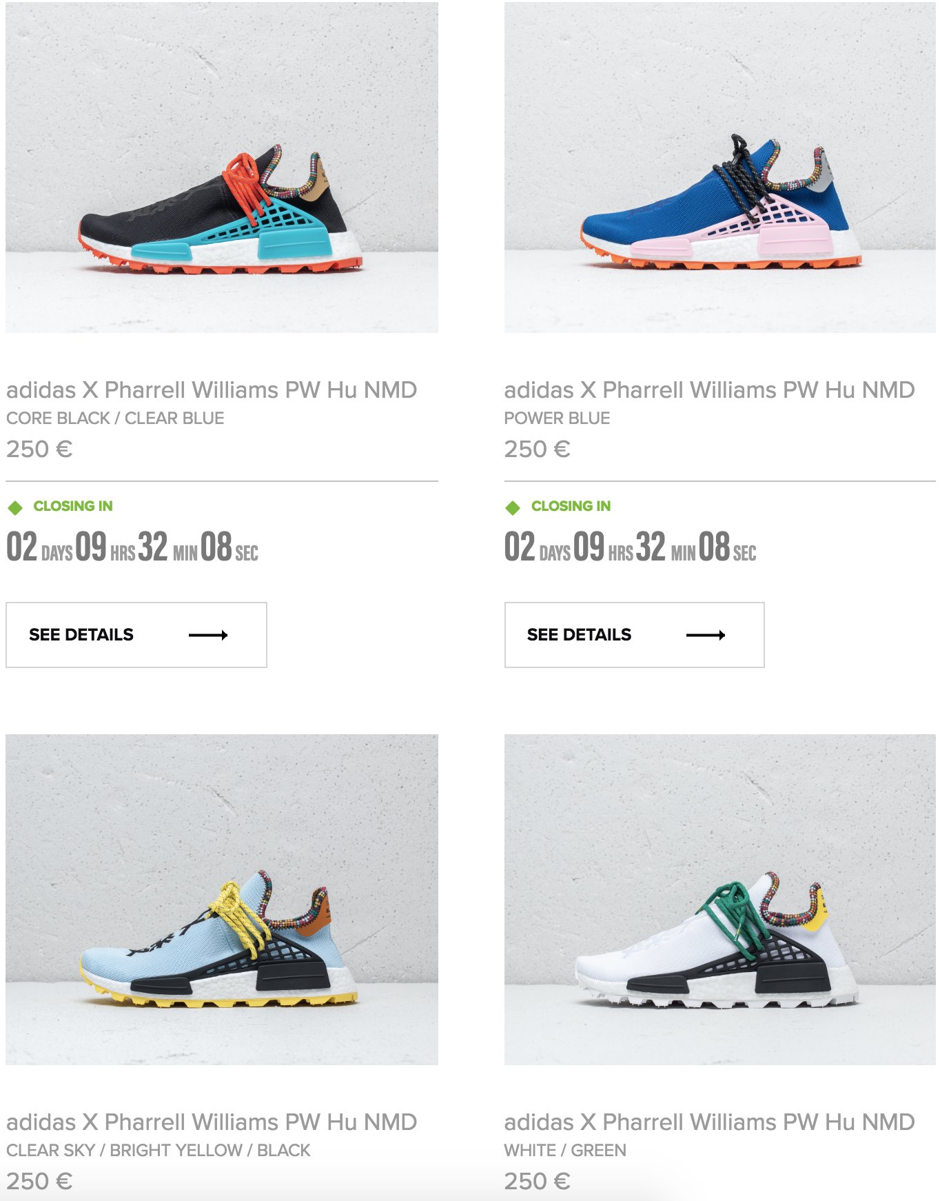 adidas NMD Hu Pharrell Inspiration Pack Powder Blue Plus