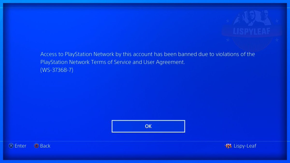tài khoản Playstation bị ban?
