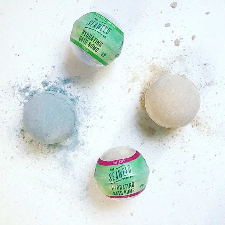 Just in time for the holidays! Introducing our new limited-edition bath bombs. Available exclusively on our website: seaweedbathco.com/collections/ba… #bathombs
