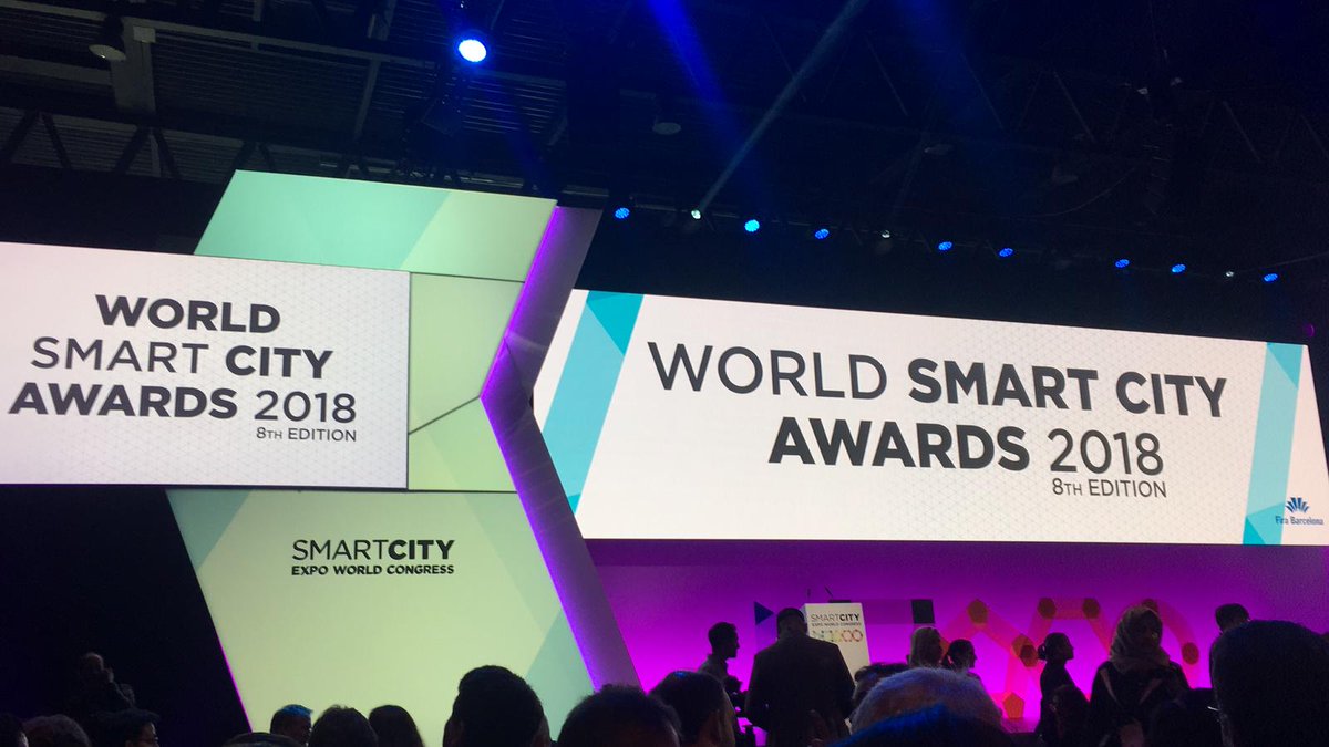 JasminLibanesa's tweet photo. Os comparto algunas fotos del #WorldSmartCityAwards 2018 #Firabarcelona# nominaciones/nominados/ganadores!!! Muy bien repartido a nivel mundial!!! #SmartCityExpoWorldCongress #DigitalTransformation #Congress #sharingeconomy #CitiesToLiveIn #collaborativeeconomy#scewc18 https://t.co/q6G9QtZ6ln