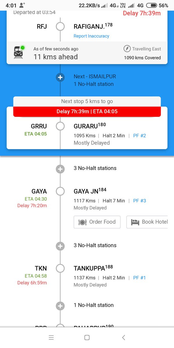 Erkapildave's tweet photo. Train number 13010
pnr no. 2153391873
Late by 7.20 hr.

क्या indian railway  में बदलाब संभव है?
I said NOOO...
What u say!!!???
रेल्वे को मालूम ही है कि ट्रेन लेट चल रही है तो टाइम क्यू गलत देते हो...???
टाइम का कोई मूल्य नही है!!!???
I hope all respected person must answer
#pmoi https://t.co/cyXEh7jRcD