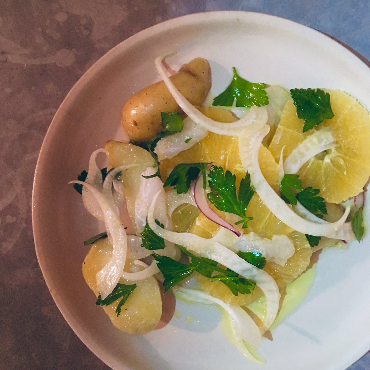 Tonight 14/11 #lotsofchoice #seasonalfood #n16 #saltcodesalad #StokeNewington