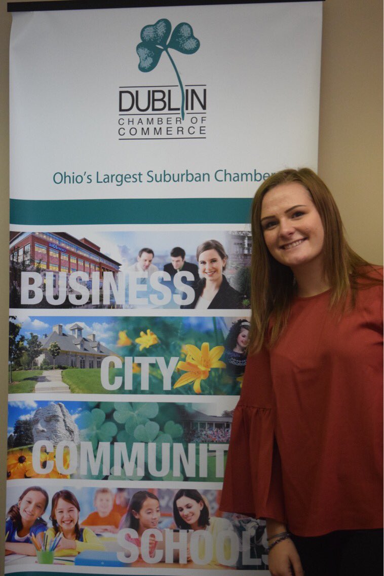 ypadublin's tweet photo. Enjoying being able to explore communications at the Chamber of Commerce! @DublinCoffmanHS  @ypadublin @DCSEmerald   #seeuslearn  @DublinChamber https://t.co/0hFKGj6nuc