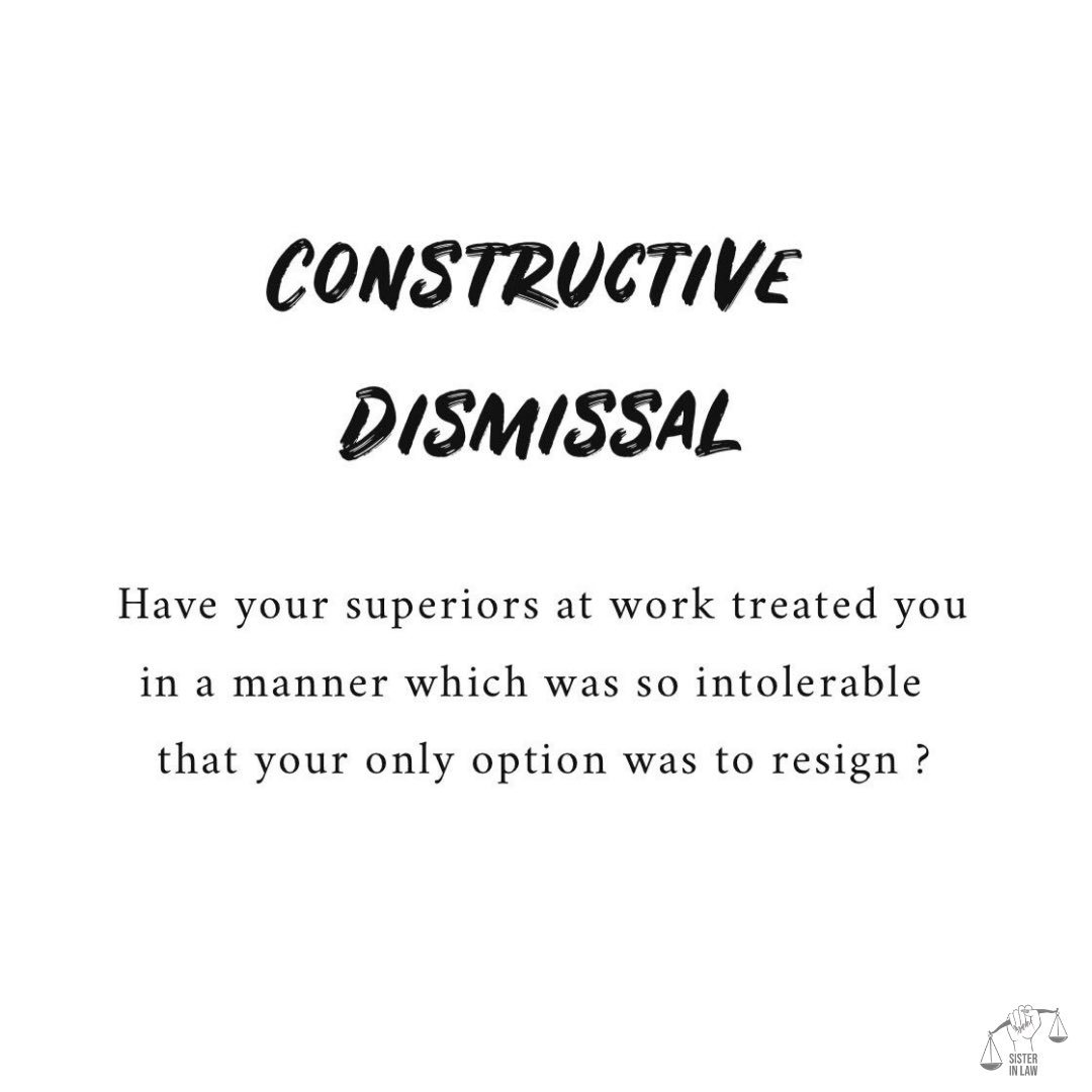 If the working conditions are in a dire state and you tried to resolve matters of conflict with your superiors and instead of solutions you were faced with more problems which resulted in your decision to resign then you may be/ may have been a victim of #constructivedismissal