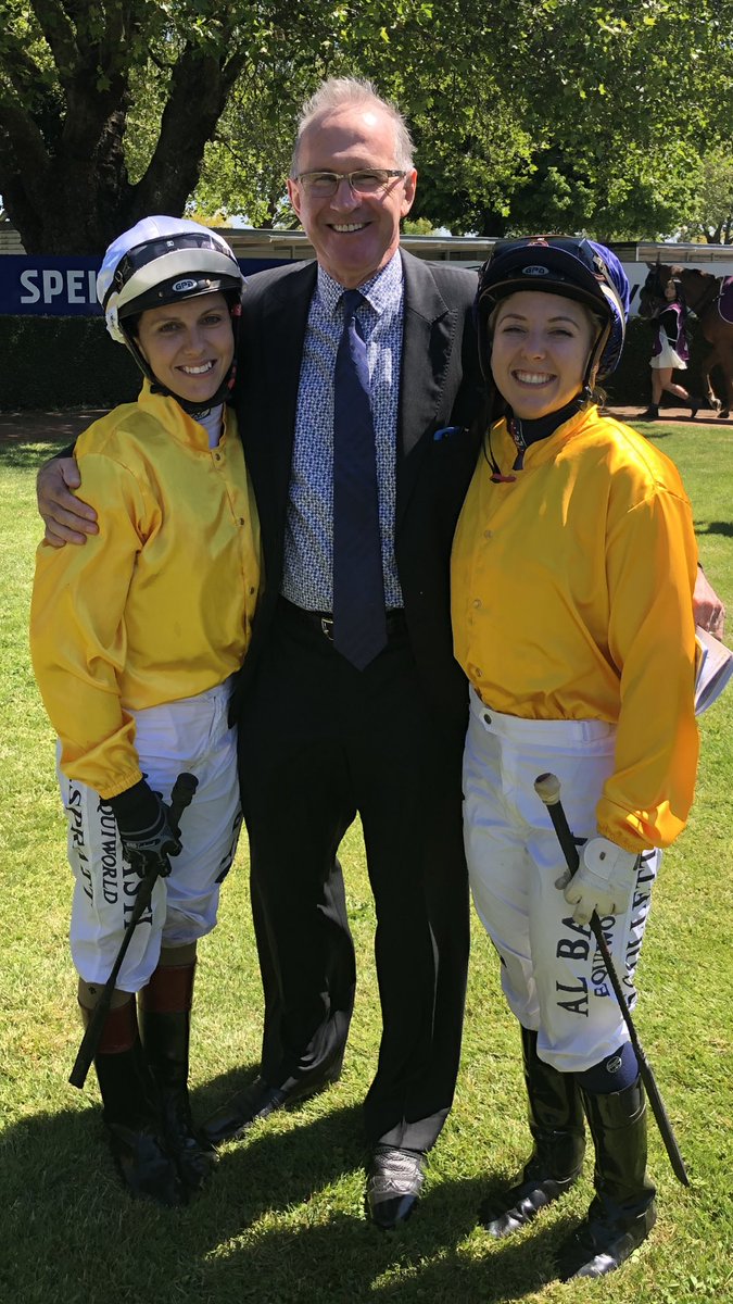 Valachi1's tweet image. Kevin Hickman between the two Sam’s. Sam Spratt and Sam Collett at Riccarton. @TDNAusNZ @anz_news @ASeabrookNZB @SocialRacingNZ @NZTM_TWEET