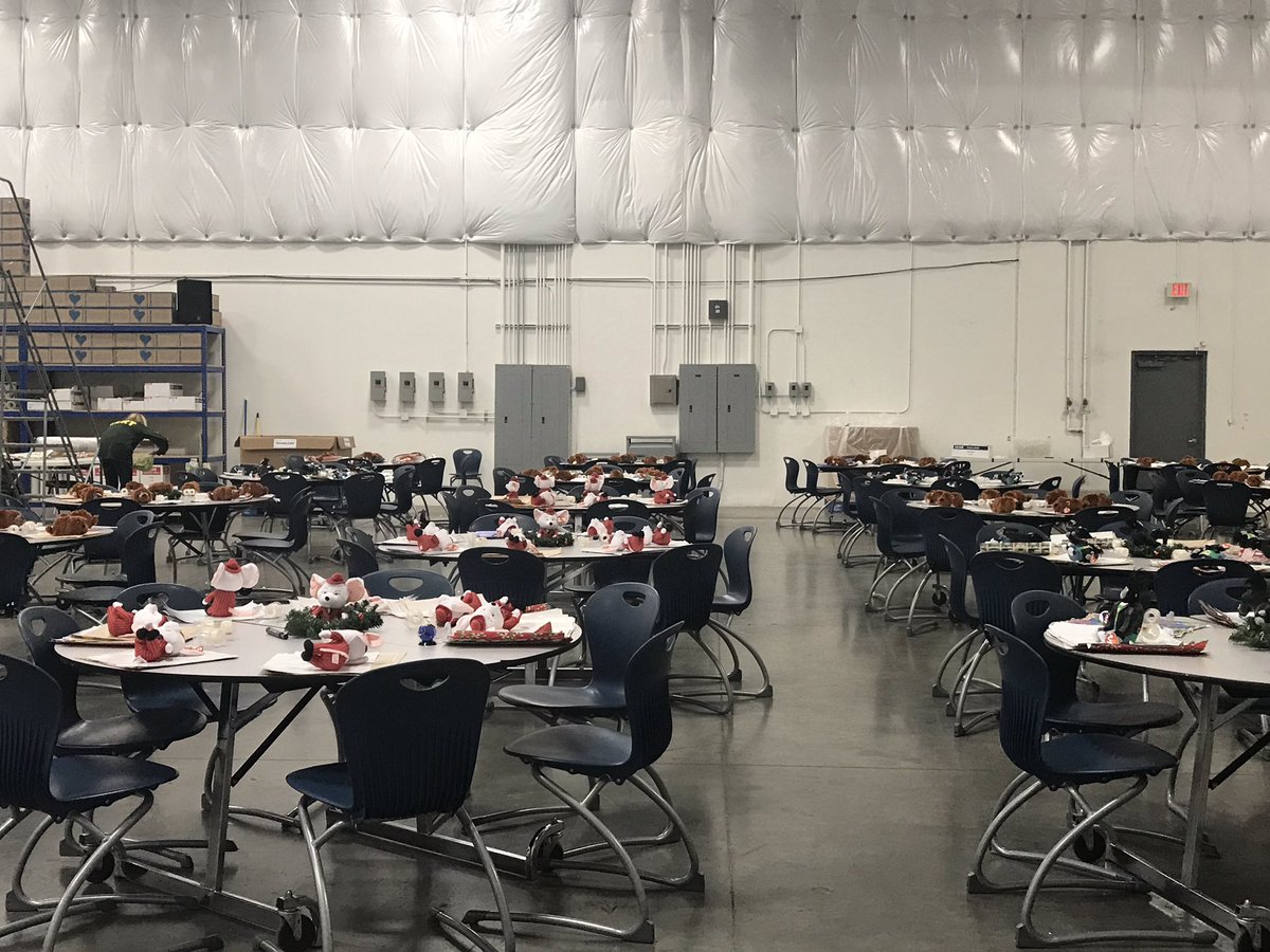 MsRaheelaShaikh's tweet photo. Gifts wrapped and tables reset! So proud of our amazing @NewTechCoppell learners and staff! Thank you Children’s Hunger Fund @ServeAChild for hosting us! #NTHCEmpower #NewTechGivesBack #CISDCoverStory https://t.co/gqVwL4iv6d
