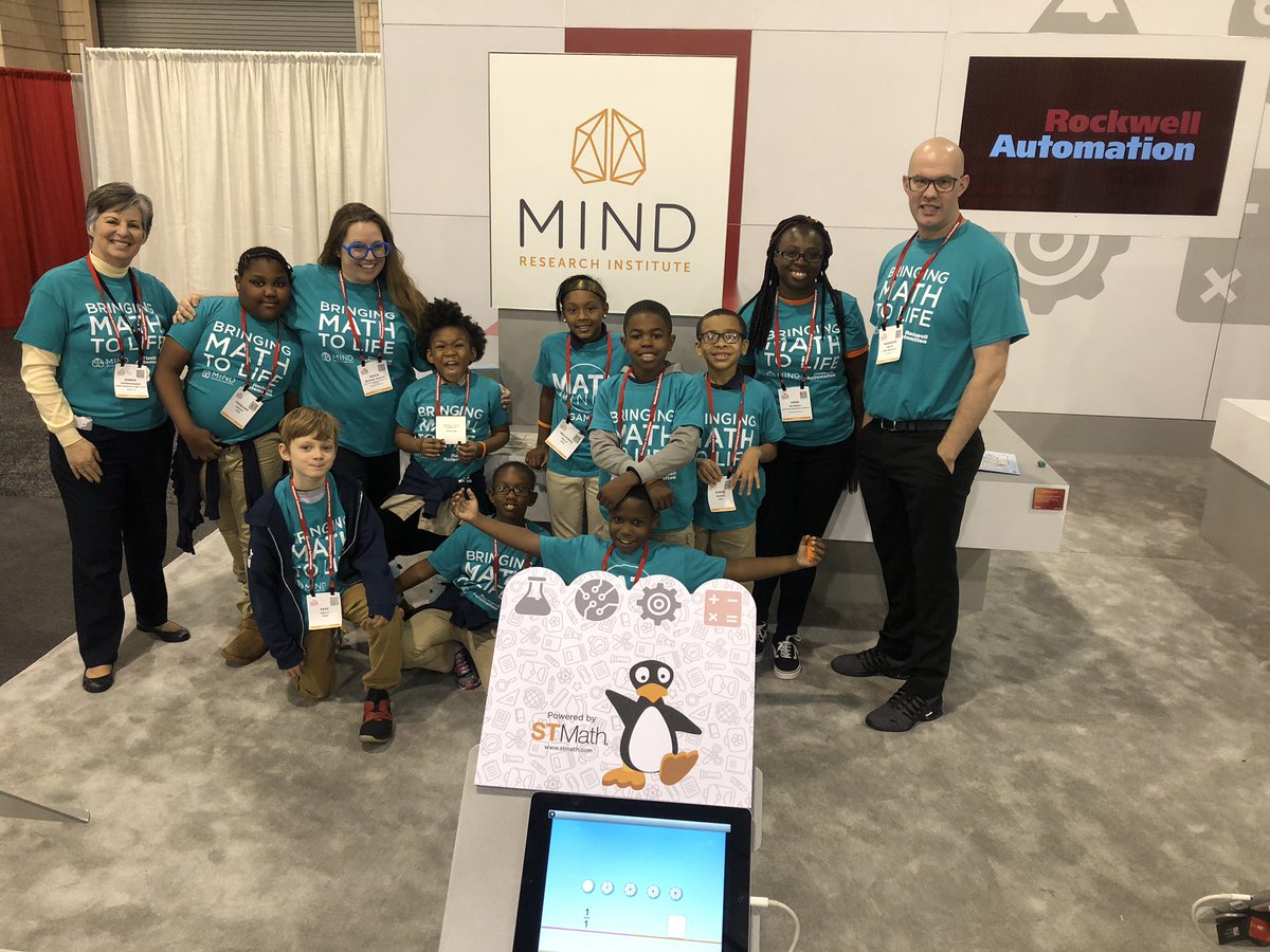 DanaPawinski's tweet image. Our future innovators and STEM talent teaching how ST Math helps build the pipeline @ROKAutomation #Autofair18 @MIND_Research #stmath #mathminds #makeitloud