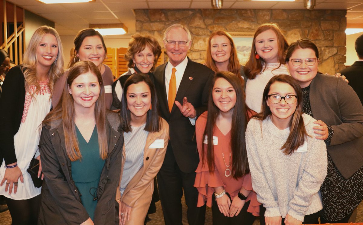 Thank you @osufirstcowgirl and <a href="/burnshargis/">Burns Hargis</a> for hosting the Fraternity and Sorority Affairs reception last night! We had a great time with the chapter presidents and are so thankful for having a university president and first cowgirl who supports Fraternity and sorority life!