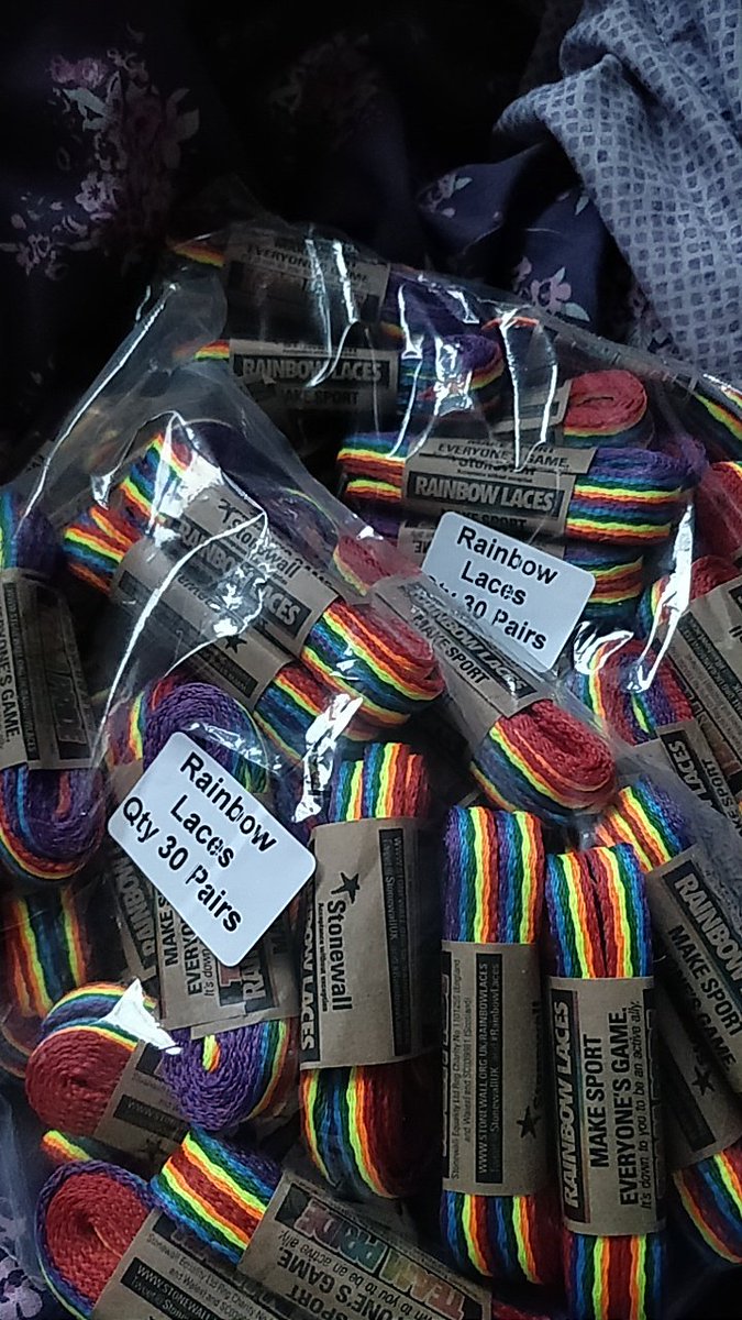 ReadingFC_LGBT's tweet photo. We've just received a load of #RainbowLaces. If anyone wants any, please drop us a message! https://t.co/7NvXYlLtPZ