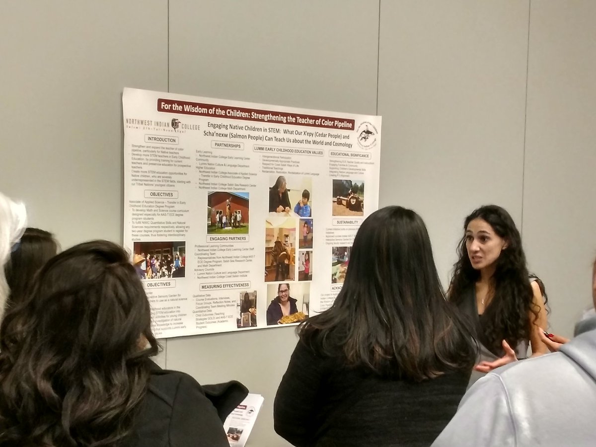 FiLiEdProj's tweet image. At @NWIndianCollege, Nahrin Aziz-Parsons leads #WhatCedarAndSalmonCanTeachUsAboutTheWorldAndCosmology, an important #NativeECESTEM project to strengthen #NativeECE teachers and curriculum...@NAEYC #NAEYCAC @Wakanyeja_ECE @collegefund #ForTheWisdomOfTheChildren @WK_Kellogg_Fdn