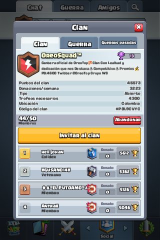 link.clashroyale.com/invite/clan/es…
@DarkfightGT_ @PublicityOP 
Se busca gente para esta cantera para empezar guerra si es posible que tenga récord 4600