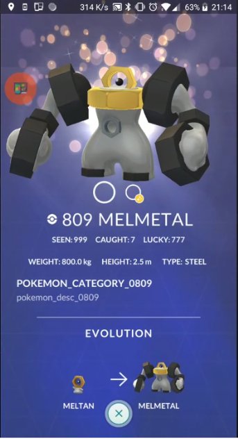 ポケモンgo速報 メルメタルは最大cp3875 覚える技構成や種族値も判明 ポケモンgo攻略まとめ速報