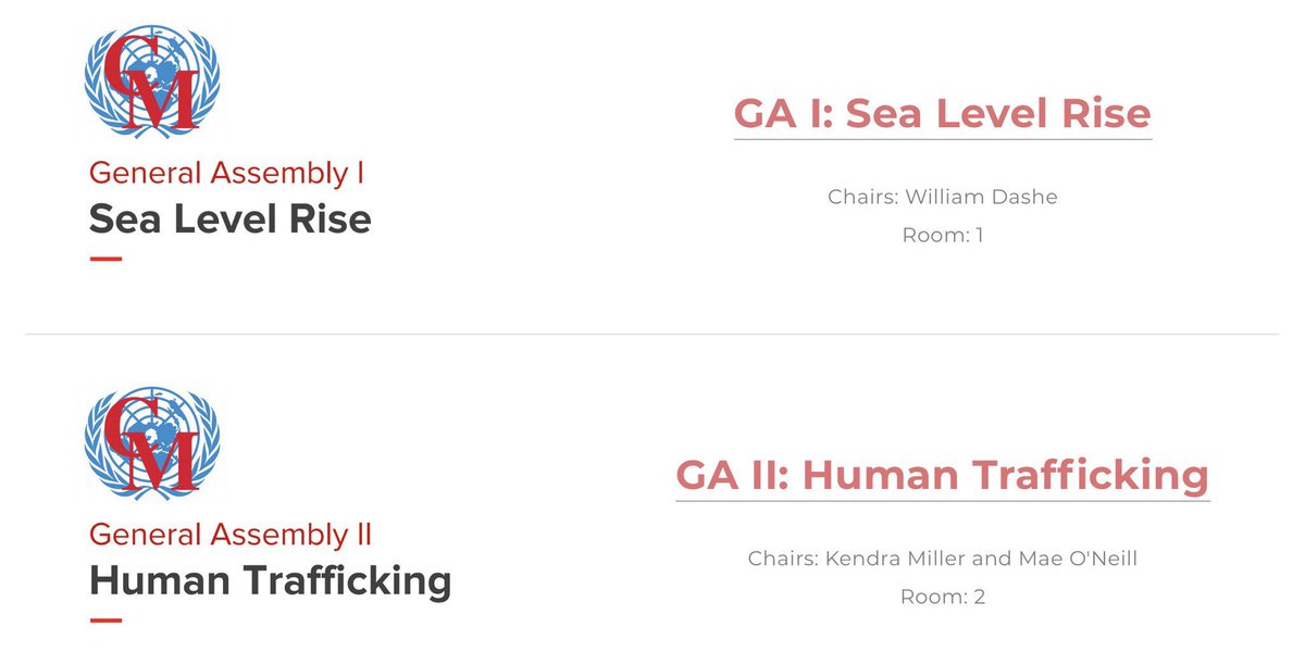 CMModelUN's tweet image. #CMMUNVII General Assembies will feature debate on Sea Level Rise and Human Trafficking. Access your briefing papers here: cmmun.weebly.com