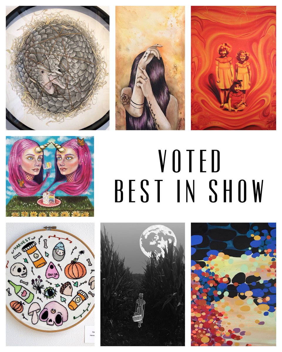 DNAGalleries's tweet image. We tallied up hundreds of votes for Best in Show and are so excited to announce the winners! Here are the top 7 artists! Look for more from all of these artists in 2019 at DNA!

Kayla Ayrn
Sarah Elizabeth Cody
Paige Busick
Sam Smith
Natalie Miller
Abby Stiglets
Ofelia Ochoa