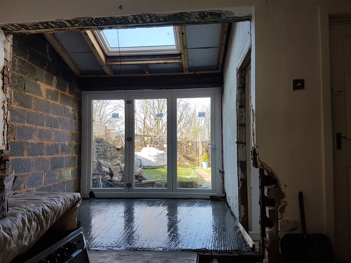 j_joiners's tweet image. Lean to extension with bifold doors and velux window fitted. #joiners #joiner #builders #extension #bolton #northwest #jandd