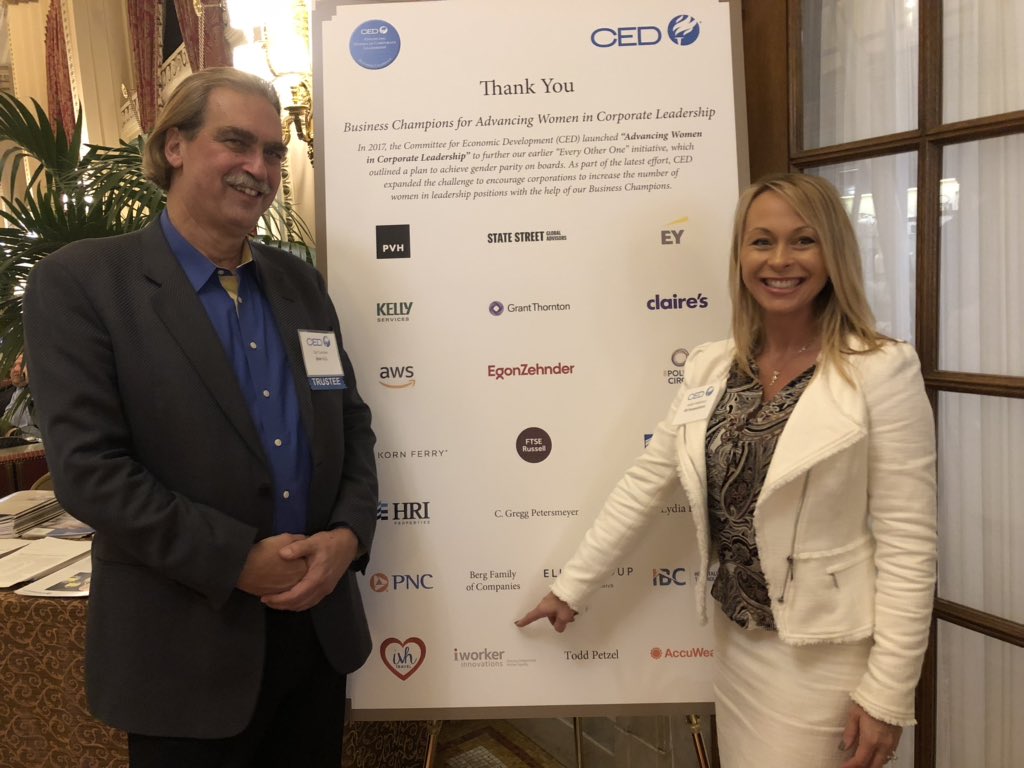CindyCisneros8's tweet photo. Carl Camden and Hollie Heikkinen of iworker innovations—generous supporters of CED and our #CEDPolicy conference today in Washington, DC—are leading the policy way on independent gig workers across the country. Thank you for your leadership on this front @CEDupdate https://t.co/91W5mZR4BD