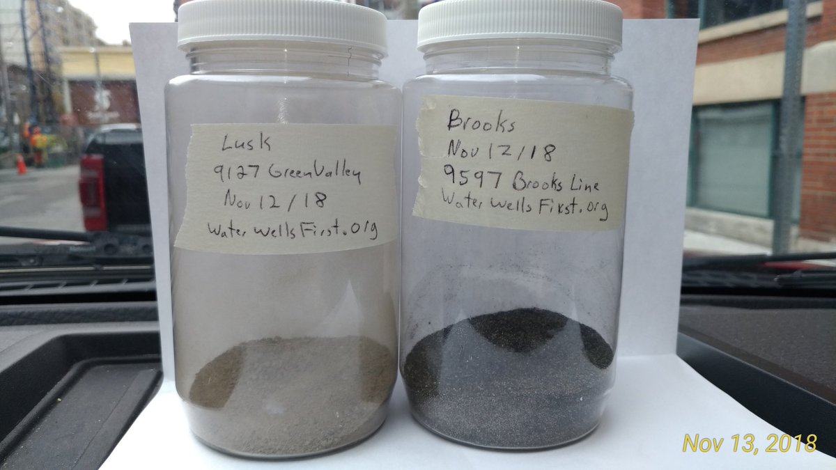 WaterWellsFirst's tweet image. Water Wells First delivered sediments from Chatham-Kent water wells directly to the Chief Medical Officer of Ontario Toronto offices. The samples were accepted by staff of Dr. Williams so there should be no whitewashing by Ont PC party the MOECC did a proper investigation.