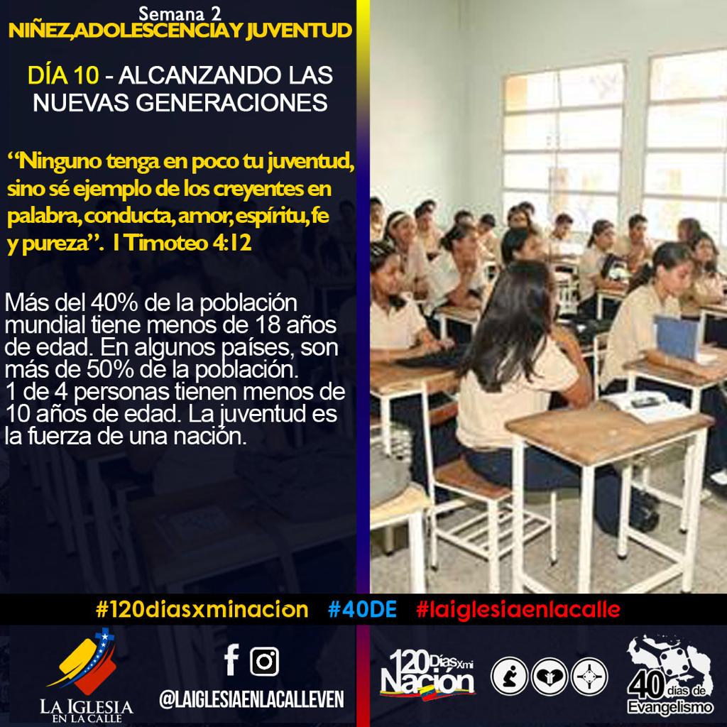 moviuc's tweet photo. DÍA 10 de los #40DiasdeEvangelismo.
ALCANZADO LAS NUEVAS GENERACIONES
"Ninguno tenga en poco tu juventud, sino sé ejemplo de los creyentes en palabra, conducta, amor, espíritu, fe y pureza." 1 Timoteo 4:12
#40DE #120DiasXmiNacion #LaIglesiaenLaCalle https://t.co/Xysk1QlAbZ