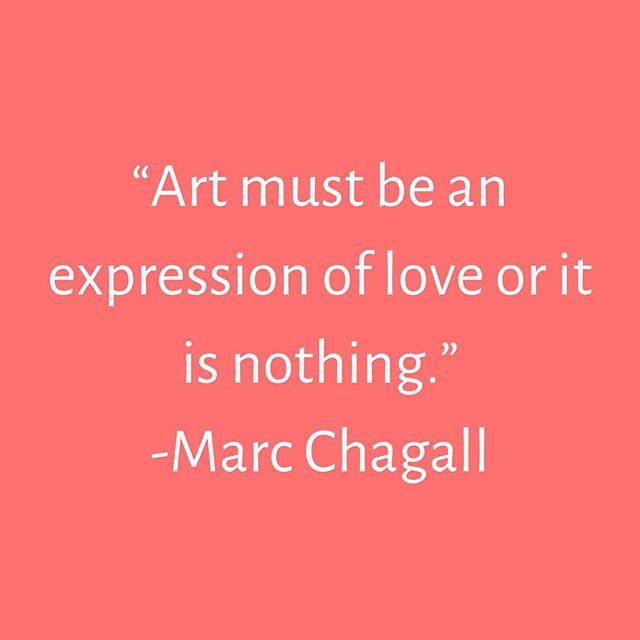 👆🏼
.
.
.
.
.
#Marcchagall #marcchagallquote #artis #expressionoflove #love #artislove #makeart #shareart #wisewords #artistquote #rachelmambachart ift.tt/2qOhqn8