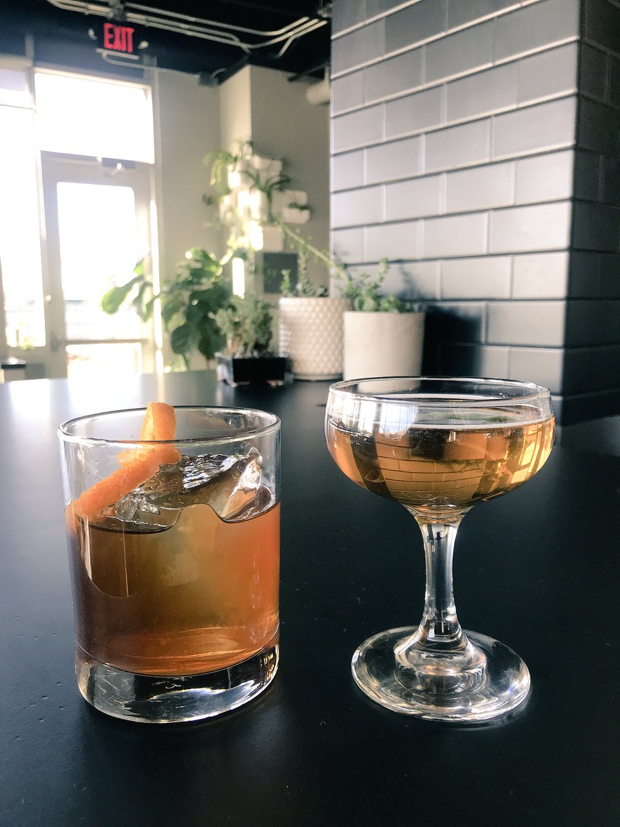 LaMejorGR's tweet photo. #CocktailWeekGR @linearrestaurant / Thank you Casey for creating these amazing drinks today 🥃 - Linear Restaurant will have these specialty cocktails until Sunday Nov. 18th! https://t.co/7pD37JN2vE