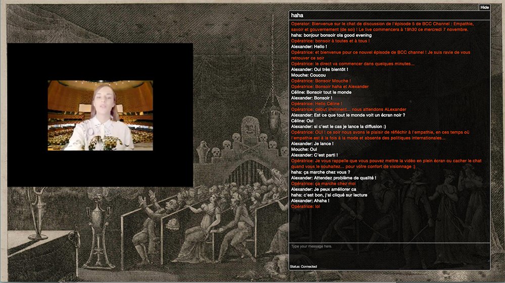 Tonight! BCC Channel Episode 5: "Empathy, Knowledge and (Self) Government"
Join us for the broadcast at 7.30 PM San Francisco Time ! (4.30 AM Paris Time)
le149.net/oeuvre/bcc-5-e…