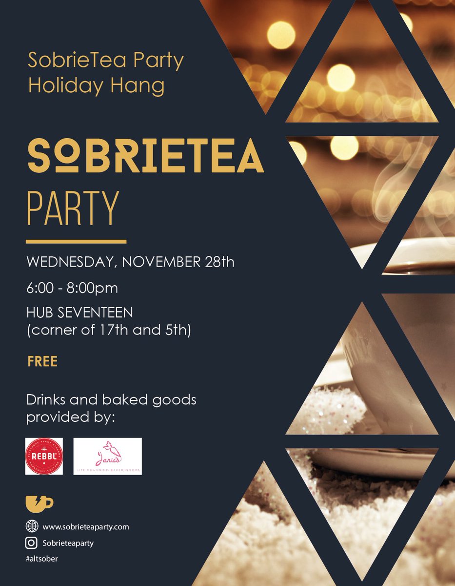 *our last event of 2018!*

come hang with us on 11.28 ⚡️

sobrieteaparty.com

#sober #sobriety #recovery #sobernyc