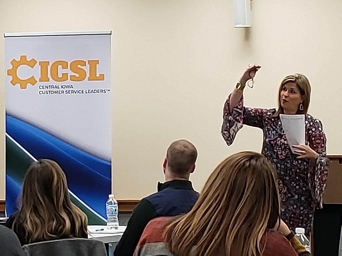 .<a href="/wellsfargo/">Wells Fargo</a> Region Bank President <a href="/martaacodina/">Marta Codina</a> talks about raising the bar when it comes to customer service at the monthly meeting of the Central Iowa Customer Service Leaders.