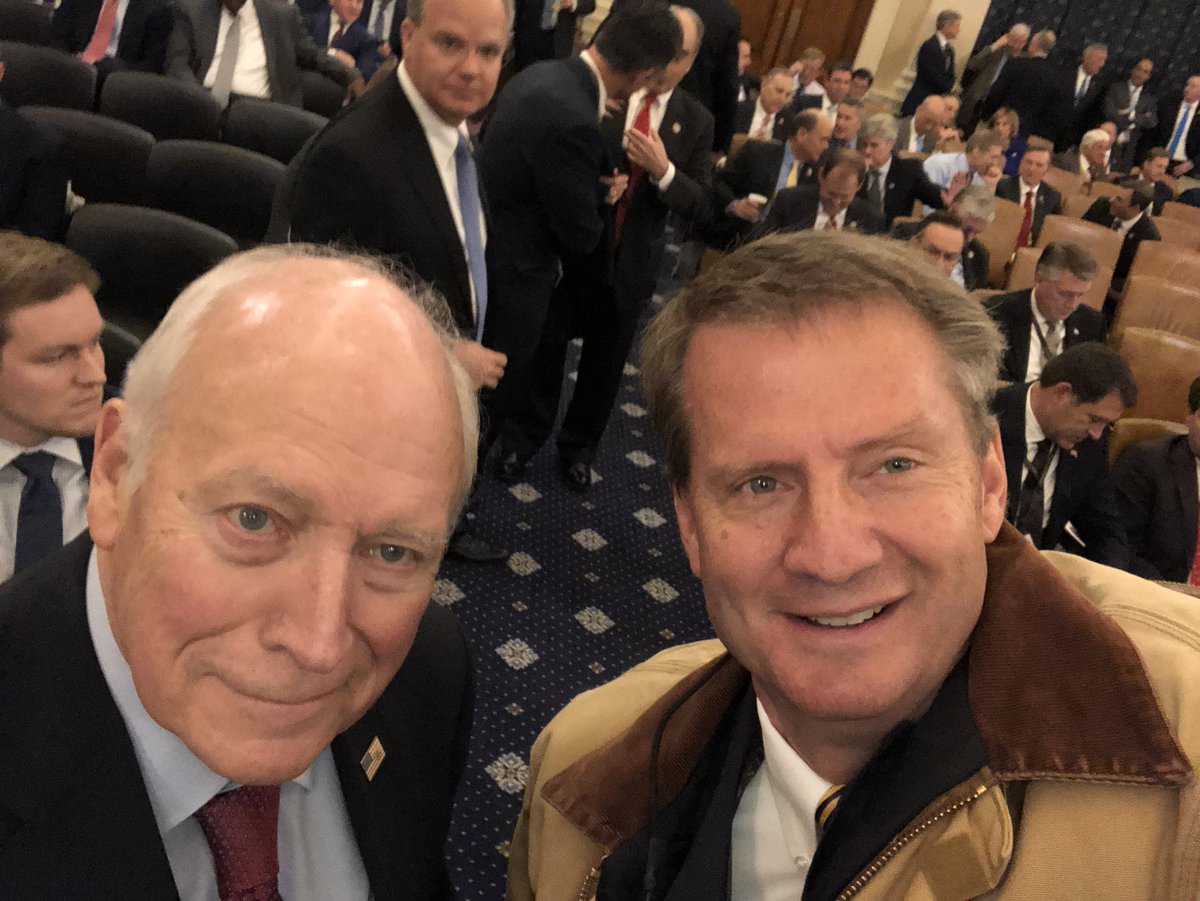 Who asks for a selfie when he meets Vice President Dick Cheney? This guy. #nmo2018