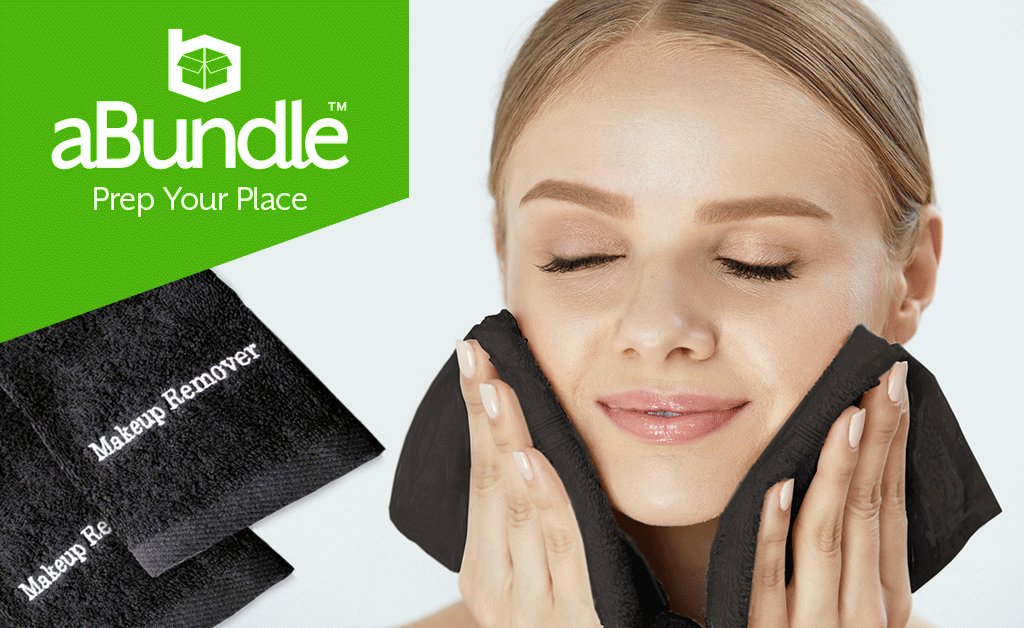aBundleHQ's tweet image. Say goodbye to makeup-stained towels. Black makeup removal towels from aBundle are laundry lifesavers. Order today! bit.ly/2zwDZAQ

#VacationRental #VRhost #aBundle #VRmanager