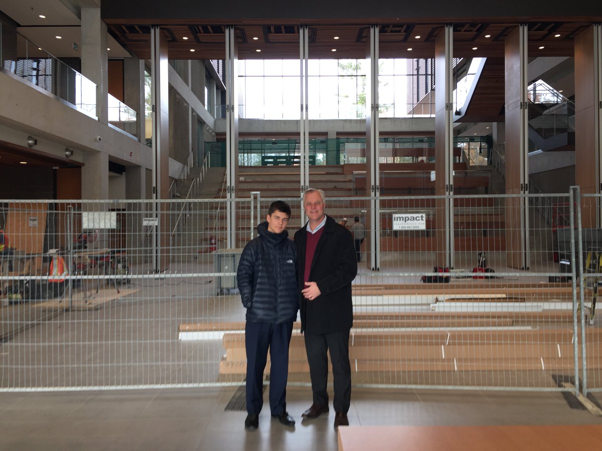 StuartOlsonInc's tweet image. We're celebrating #TYKTWD! Ted from our Ontario Buildings Group team welcomed his son Matthew to our @UTM site for a tour and a behind-the-scenes look at a day in the life of his career with Stuart Olson. Thanks for visiting us! #kidstowork #stuartolsoncreates