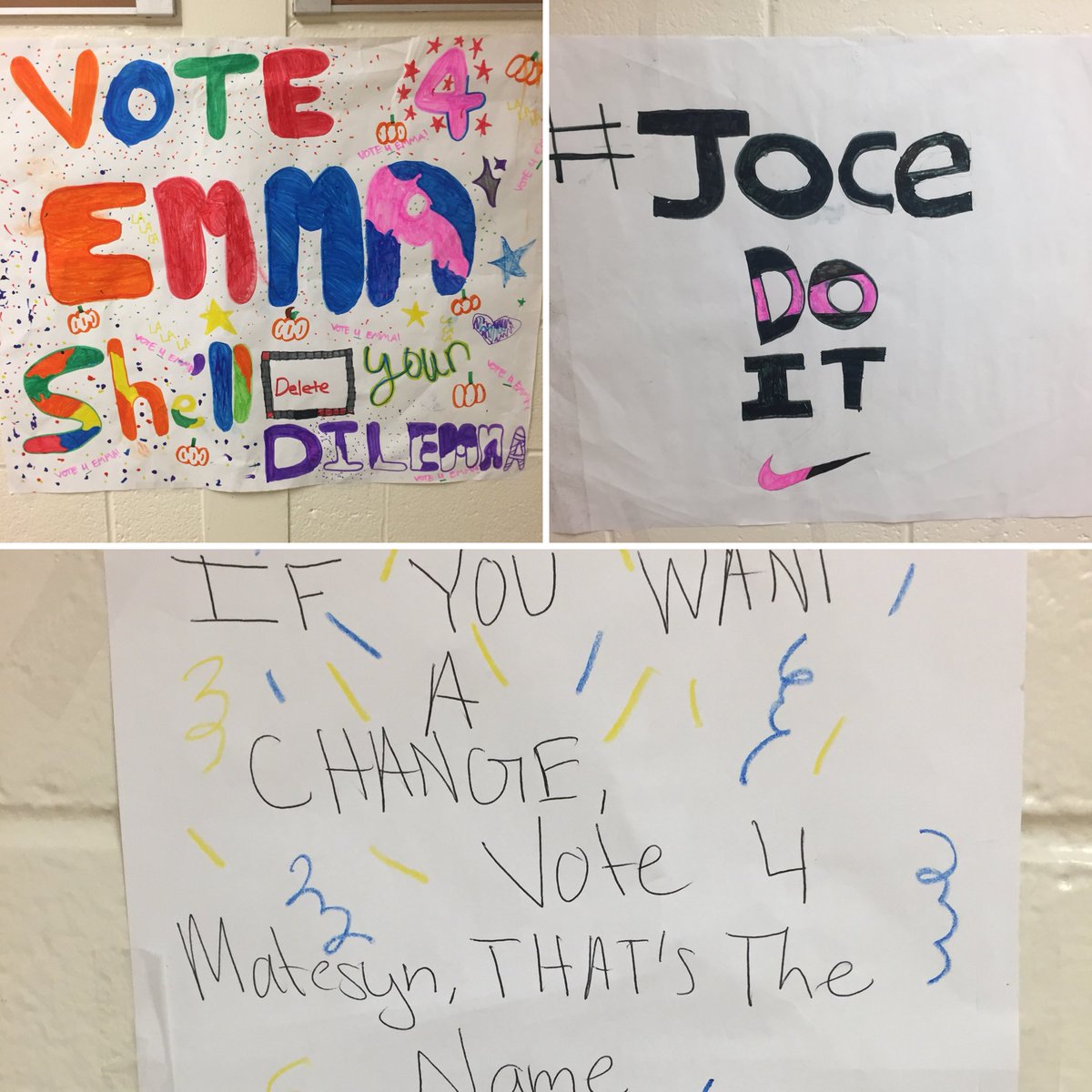 We’ve seen the hard work these students put into making posters and listening to their speeches! Now we’re ready to see which fifth grader will be our student government president!