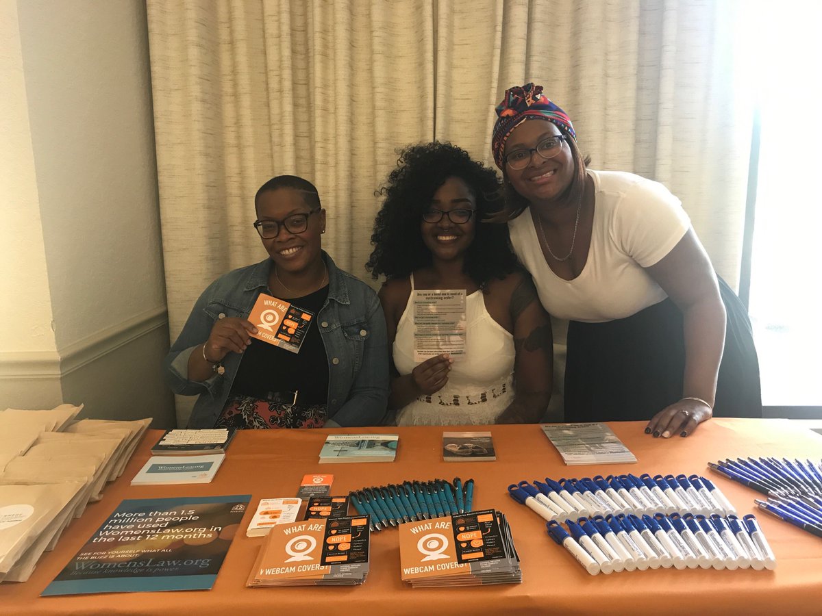 nnedv's tweet photo. We are excited to join with advocates in Florida this week for #BeTheLegacy2018! Stop by @NNEDV's table to say "hi!" and snag resources - including coloring pages, webcam covers, @WomensLaw info, & more! #WOCNetwork https://t.co/s7ZRe40xEK