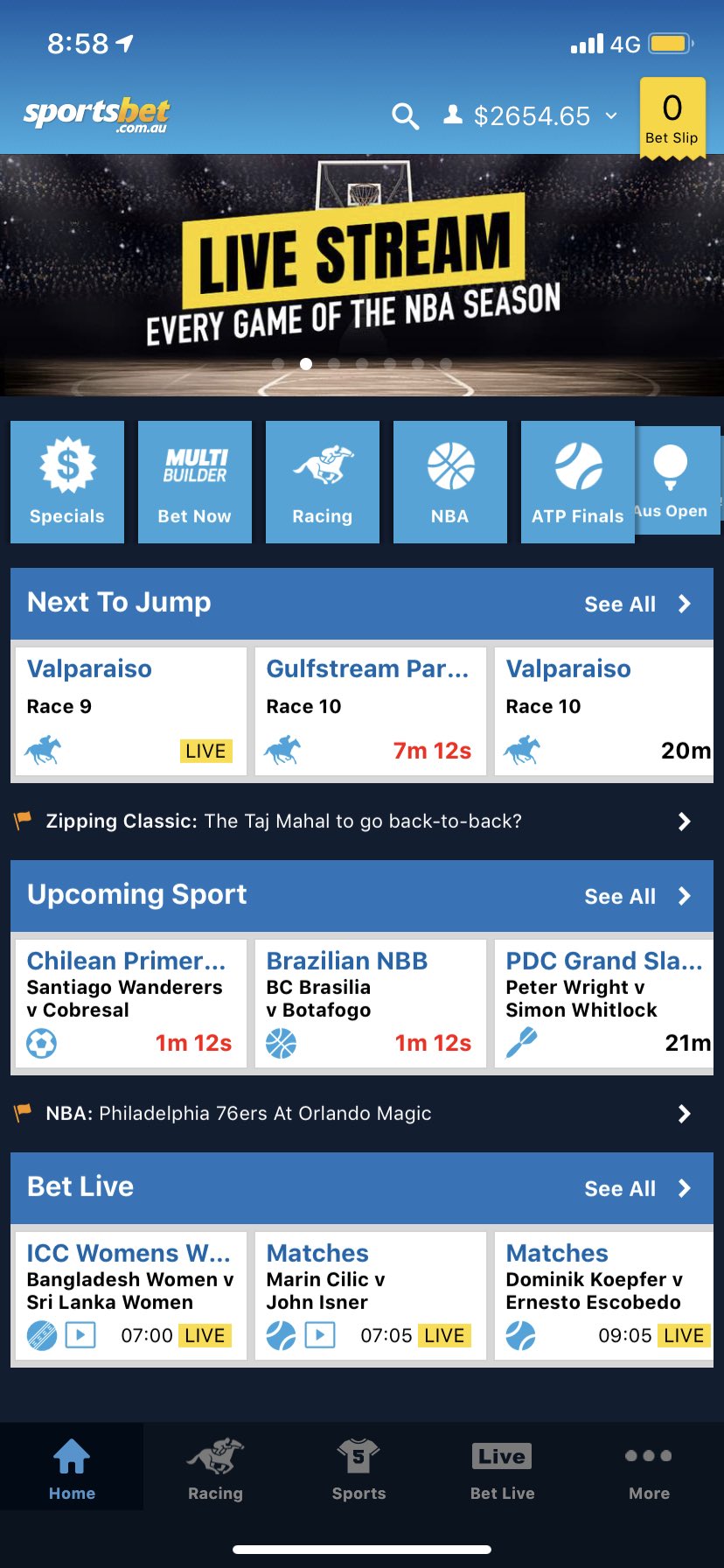Sportsbet nba stream sale