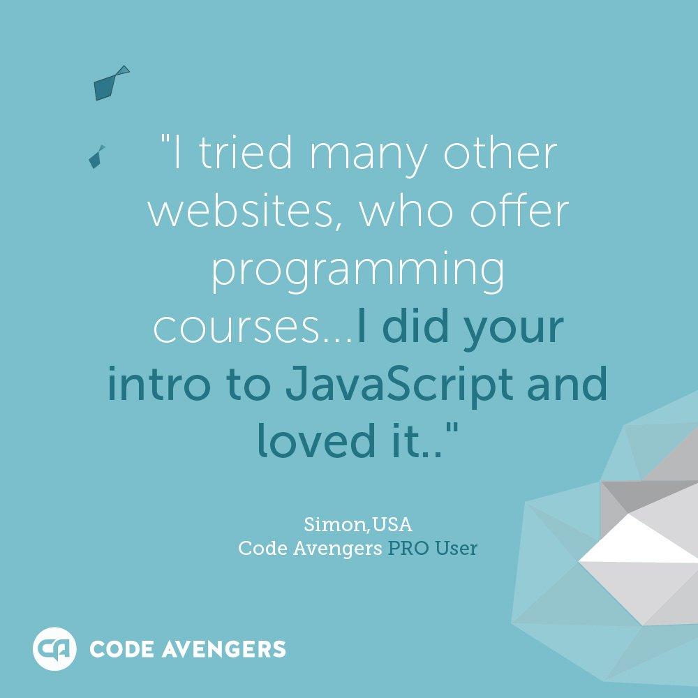 CodeAvengers's tweet image. Why learners stay with us 💻🎮📱 #LearnToCode #CodeAvengersPRO #CodeAvengersTestimonials Find out for yourself by starting for FREE hubs.ly/H0f6S_Y0
 We look forward to meeting you!