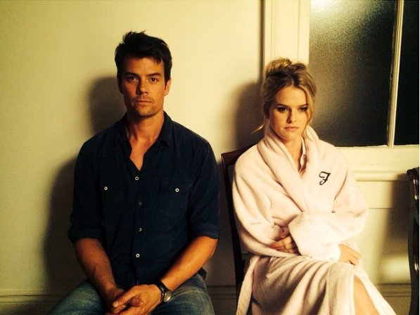 Happy Birthday Josh Duhamel!

*Alice Eve and Josh on the set Misconduct. 