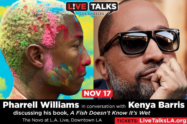 Hey LA, let's talk. This Saturday at the @TheNovoDTLA with @funnyblackdude, I'll be discussing my new book #AFishDoesntKnowItsWet. ๐๐๐ซ๐ป๐
Tickets here: https://bit.ly/2FnmIQGย