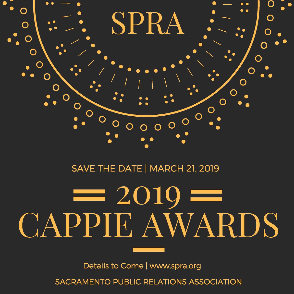 Nominations are now open for the 2019 CAPPIES! Click the link below to find out more. #CAPPIES #PRLife #SacramentoPublicRelations #2K19 
spra.org/award-categori…