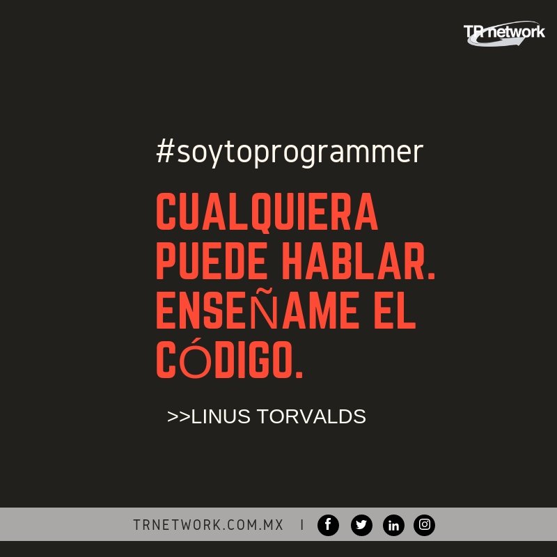 TRNetworkTI's tweet image. Feliz Miercoles.

#Soytoprogrammer #teamnet #teamjava