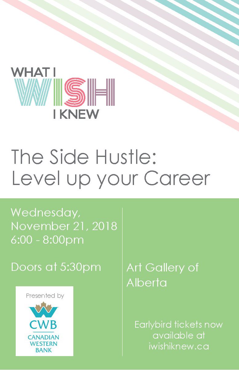 lesleyclaire's tweet photo. Do you volunteer? Sit on a board? have some side gigs? You should probably join us for the next #WhatIWishIKnewYEG at @yourAGA . #yegwomen #yegdt https://t.co/zPRJdSoPc0