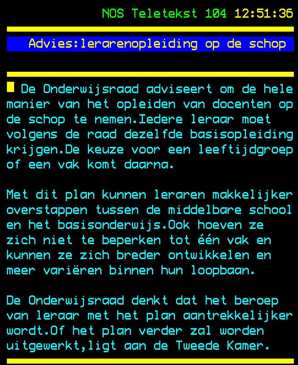 Een mooi nieuw idee. Laten we dit als nieuwe stap nemen hiervoor heb ik #TEACHERCOLLEGE gekozen!! 

Maar dit laten we de goede docent opleidingen die we nu hebben ook niet vergeten #mooieleerkrachten #onderwijs #onderwijsraad
