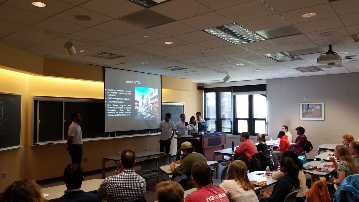 LindyCranwellVT's tweet photo. Thank you to our visiting INTEC students for a wonderful presentation! And thank you to all the CEE students for showing up! #VirginiaTechCEE @INTECRd https://t.co/Aaew6fqA9X