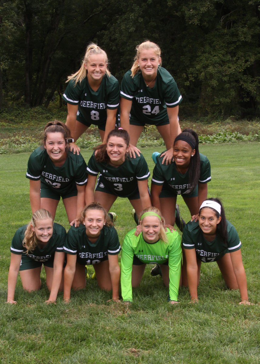 Deerfieldteams's tweet photo. Girls Varsity Soccer @DeerfieldGVSoc kicks-off against @WilbrahamMonson today at 2:45pm in their final home game of the 2018 season! If you can't make it to Deerfield today, watch the game on #Livestream https://t.co/4FZ3C2XgYQ #GoBigGreen #DeerfieldSoccer ⚽️💚🚪 https://t.co/BL3Xx0NUDg