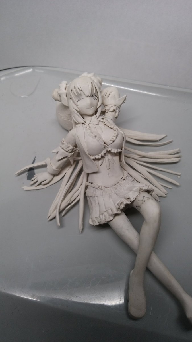オレンジガーベラ ノヴィニ パトラのアトリエ 現在フィギュア製作中です 衣装が前のデザインなのは 完全に趣味です