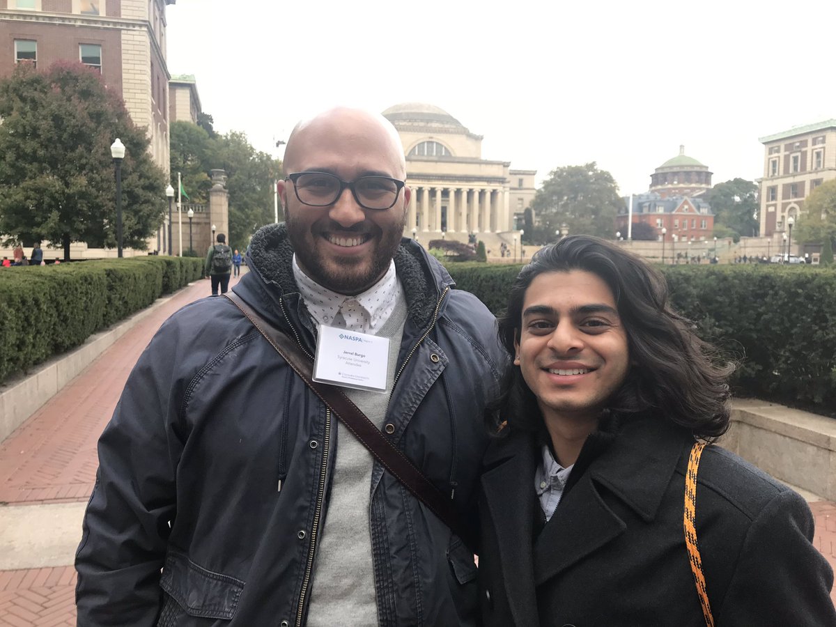 SYR_OMA's tweet image. Our @nufptweets Fellow, Ryan Patel, and assistant director, Jerrel A. Burgo, attended the @NASPA2 #CSAM18 Conference in NYC a week and a half ago. It was a great opportunity for networking, knowledge sharing, and diversifying the field of student affairs and higher education.