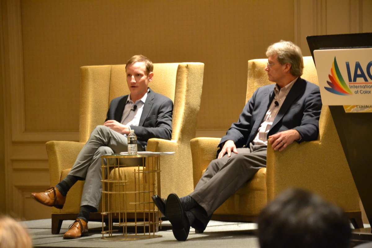 GlobalColorCon's tweet image. David Carpenter (@usdac) of @Chr_HansenColor led the panel discussion this afternoon that featured discussions and presentations by Greg Horn of ADM Nutrition and Brian Finrow of Luman Bioscience!