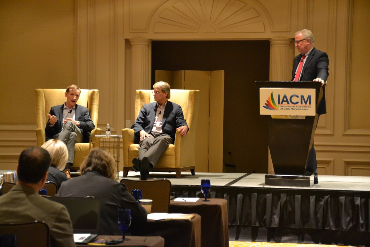 GlobalColorCon's tweet image. David Carpenter (@usdac) of @Chr_HansenColor led the panel discussion this afternoon that featured discussions and presentations by Greg Horn of ADM Nutrition and Brian Finrow of Luman Bioscience!
