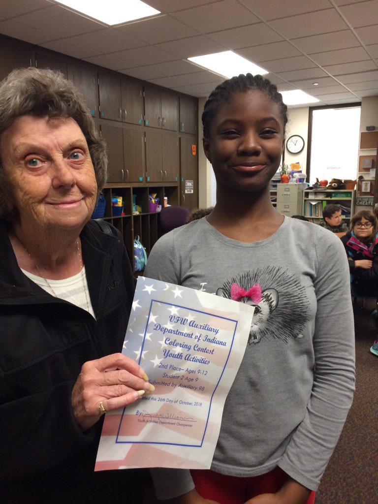 ms_guthier's tweet photo. Thanks to the local VFW for asking my class to participate in the coloring contest. This student took 2nd place in Marion County. #sfegood #bestdayever @SFE_3820 https://t.co/NnJ7oI77z4