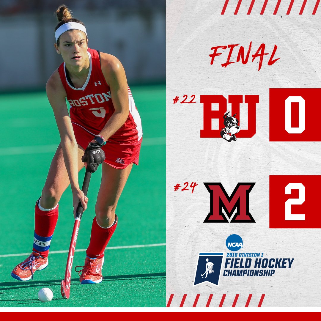 TerrierFH's tweet photo. Our postseason run comes to a hard-fought end. Good luck to @MiamiOH_FH in the next round. #ProudToBU https://t.co/BAouAaqKT8